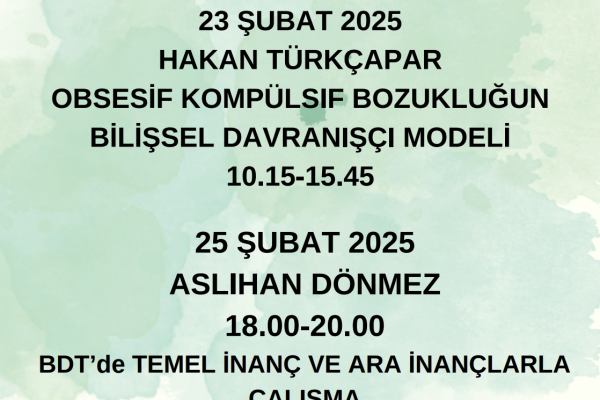 BİLİŞSEL DAVRANIŞÇI TERAPİ TEMEL KURAMSAL PROGRAMI (I. MODÜL)